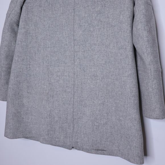 J. CREW Chateau Parka Italian Wool Stadium Cloth Heather Dusk Gray Women's 4 - Picture 13 of 16